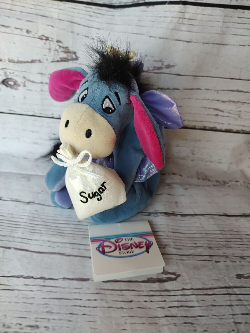 Disney Store Winnie the Pooh Sugar Plum Fairy Eeyore 7” Plush Vintage